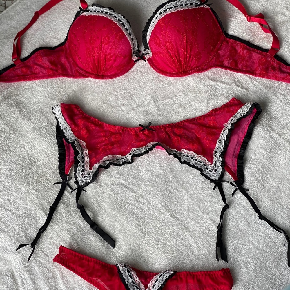 Victoria’s Secret red lingerie set